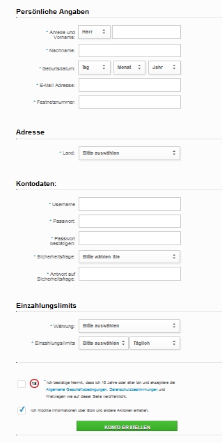 BetVictor Informationen Anmeldung 1