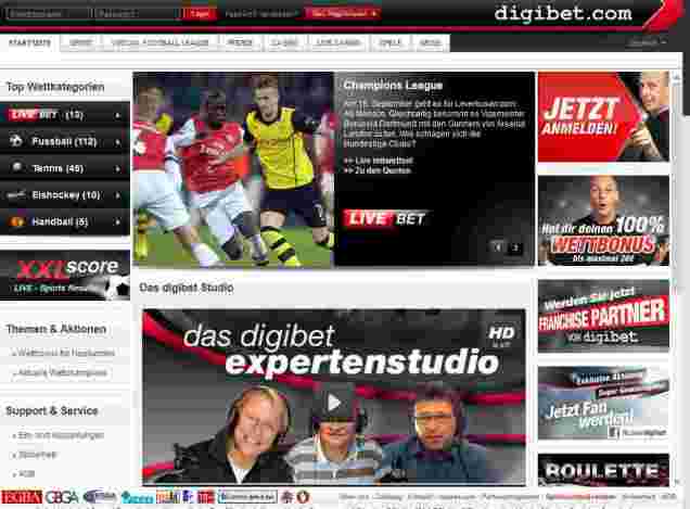 Digibet Informationen Webseite