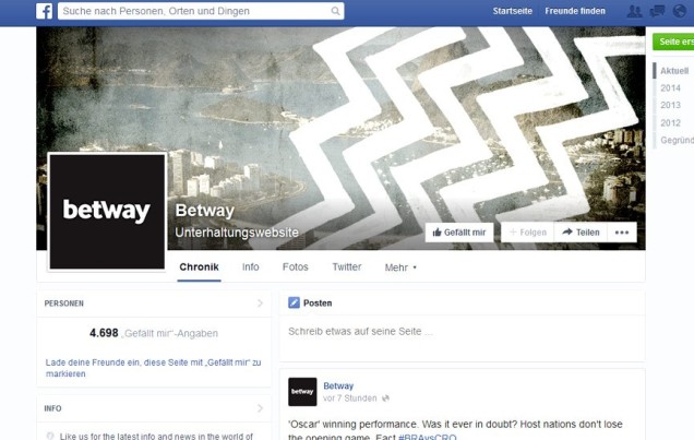 betway informationen facebook