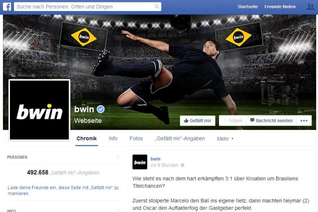 bwin informationen facebook