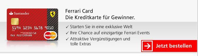 Santander Consumer Bank - Kredite, Kreditkarten, Geldanlage_ Ferrari Card