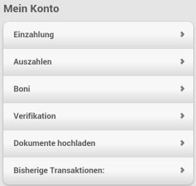 comeon app mobil mein Konto