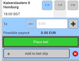 sportingbet app Wettabgabe