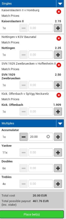 sportingbet app Wettmöglichkeiten