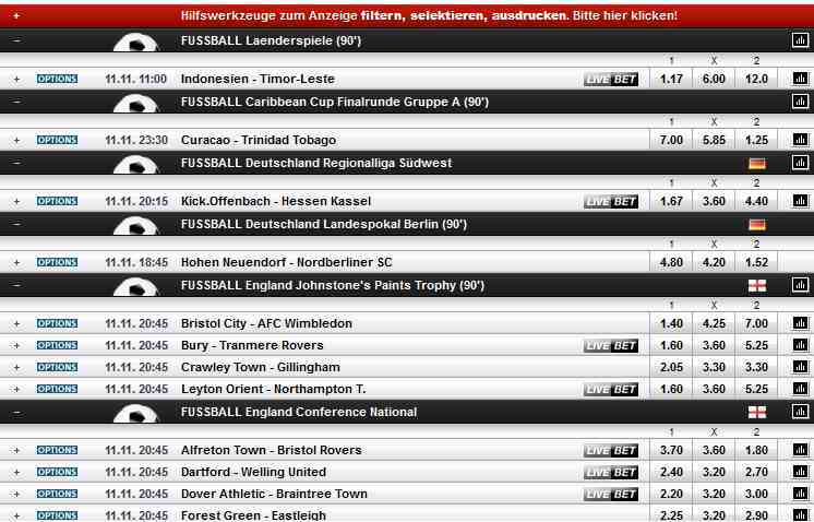 Digibet Erfahrungen - Wettangebot