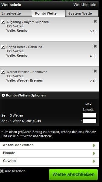 Mobilbet Erfahrungen - Wettschein