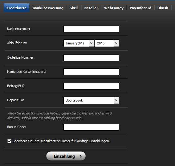10Bet Informationen - Einzahlung 2