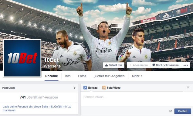 10Bet Informationen - Facebook