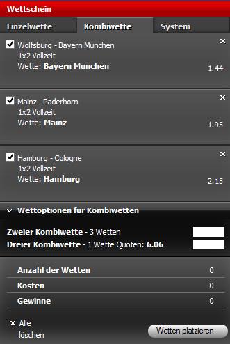 10Bet Informationen - Wettschein