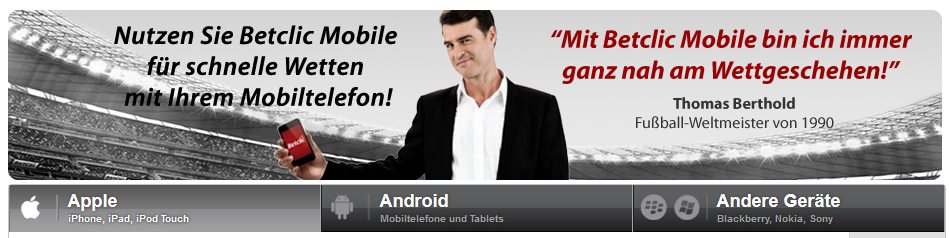 Betclic App - Header