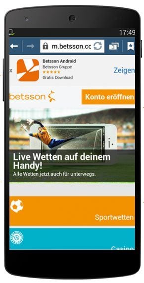 Betsson App - Allgemein