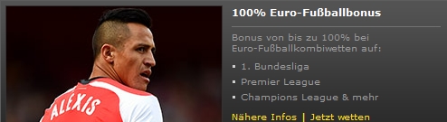 Fußballwetten - Bet365 Kombibonus