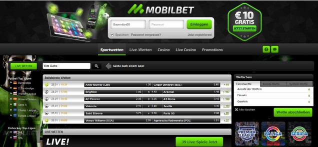 Mobilbet Informationen - Header