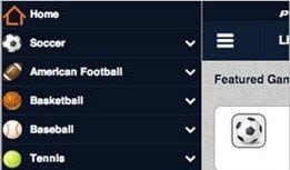 Pinnacle Sports App - Navigation