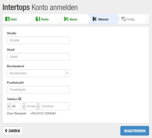Intertops Informationen - Anmeldung 4