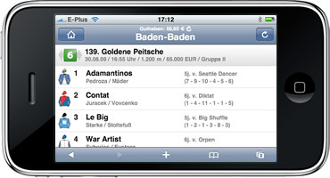 Racebets App - Racecards