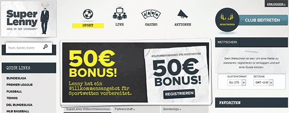 SuperLenny Informationen - Header