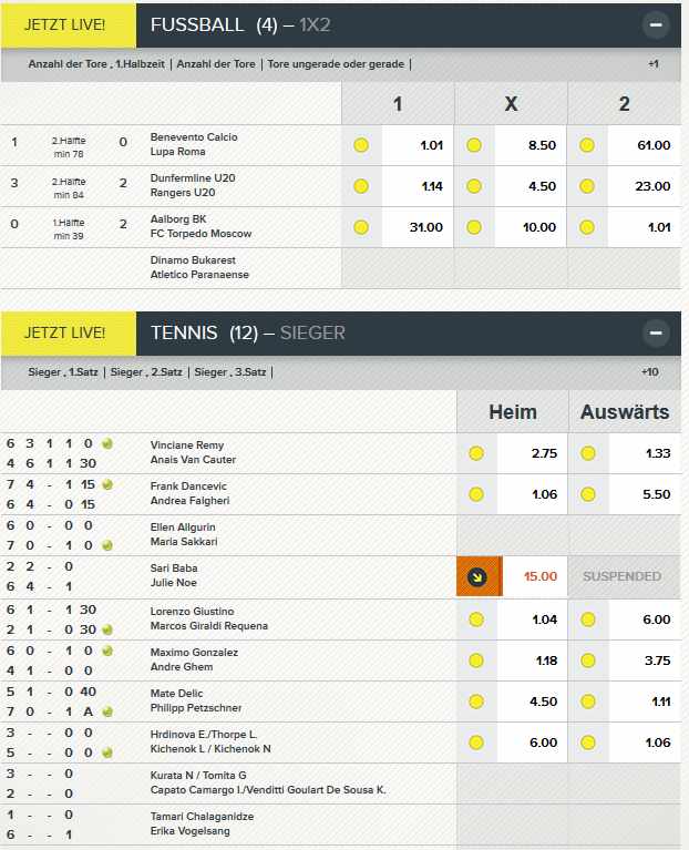 SuperLenny Informationen - Livewetten