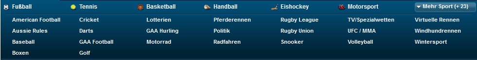William Hill Informationen - Wettangebot