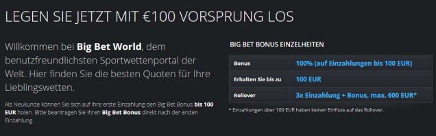 Bigbetworld Informationen - Anmeldung Schritt 4