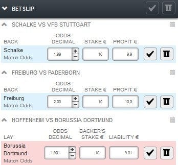 Matchbook Erfahrungen - Wettschein