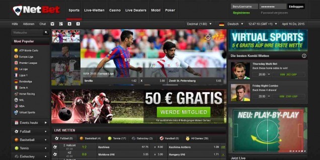 NetBet Informationen - Header