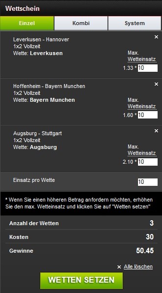 NetBet Informationen - Wettschein