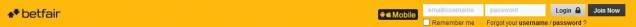 betfair Informationen - Anmeldung
