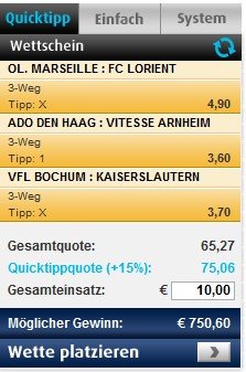 tipp3 bonus - Quicktipp