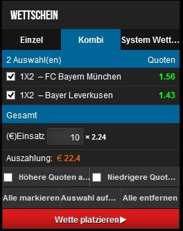 Beispiel für einen Wettschein zum Freispielen des BetAdonis Bonus.
