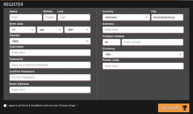 Betkurus Erfahrungen - Online Formular