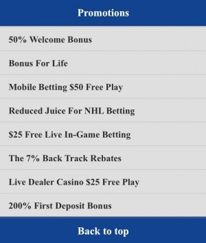 SportsBetting App - Promotions