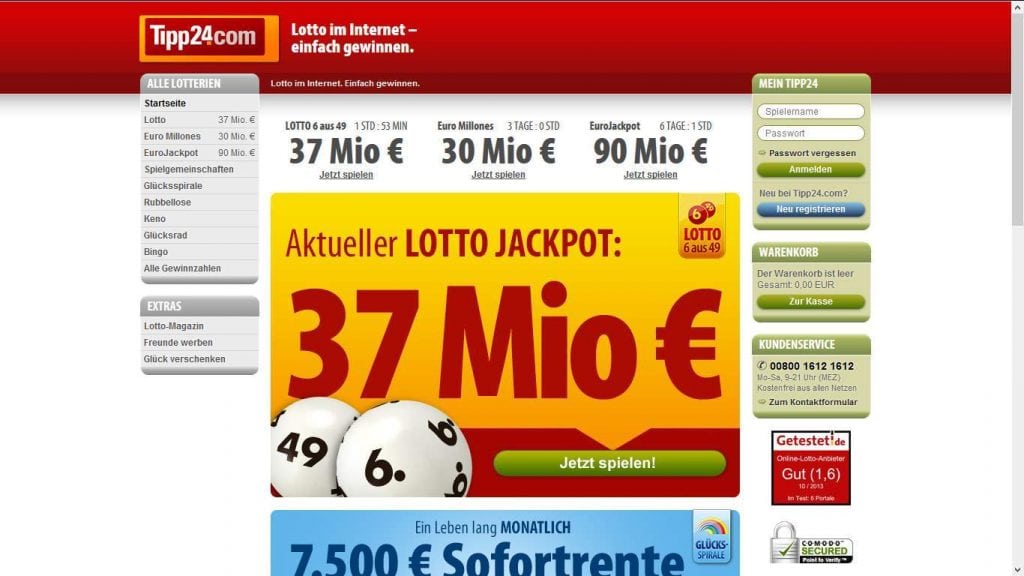 Tipp24 Erfahrungen - Header