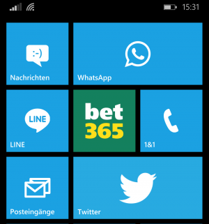 Die Bet365 App für Windows Phone