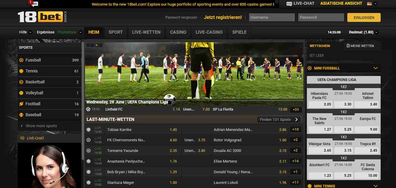 18bet Erfahrungen Header