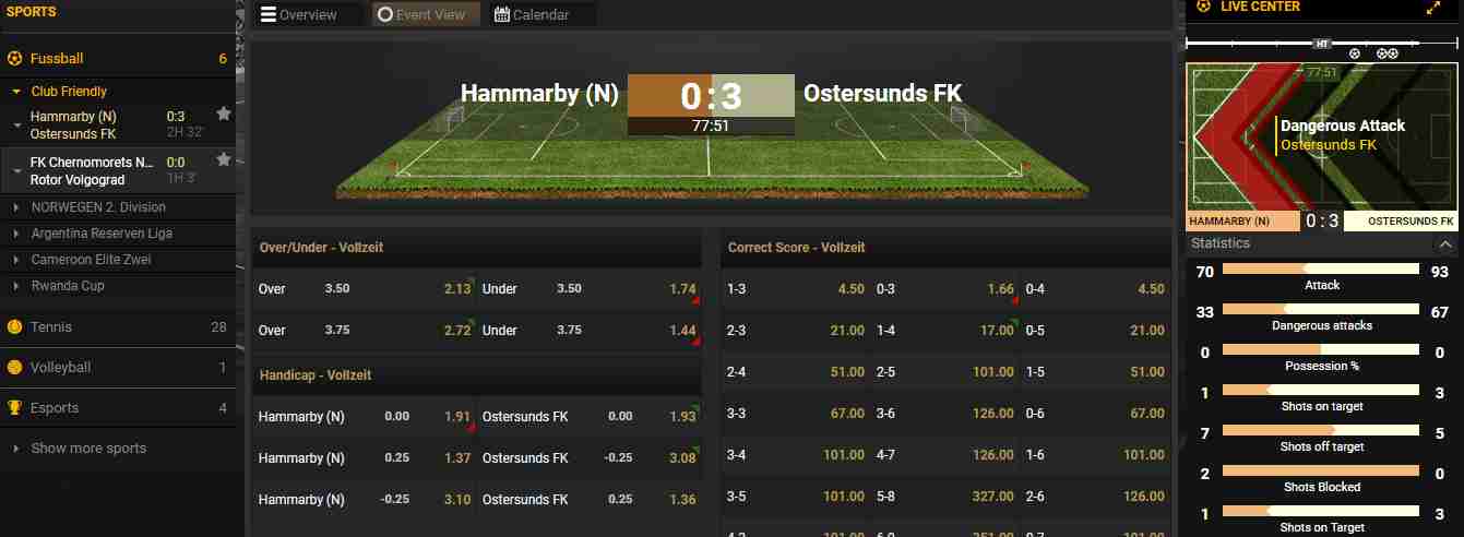 18bet Erfahrungen Livewetten