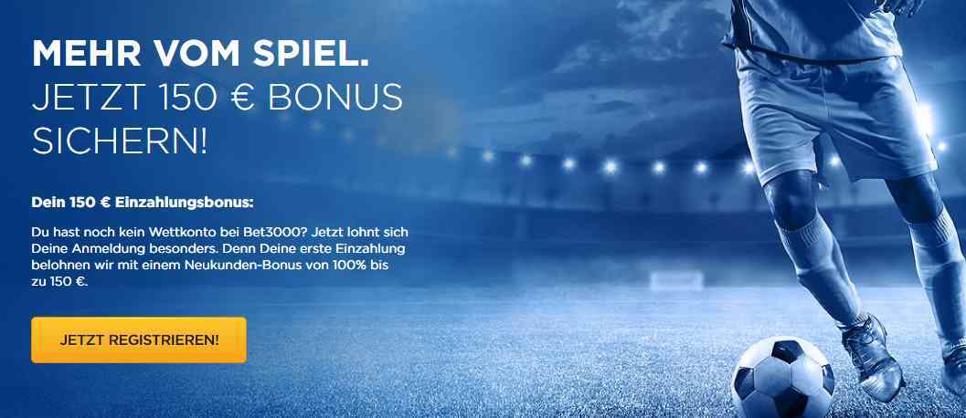 Bet3000 Erfahrungen - Bonus neu