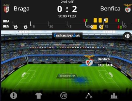 Die Spielsituationen sind auch in Livewetten ersichtlich. (Bildbeispiel: Exclusive Bet)