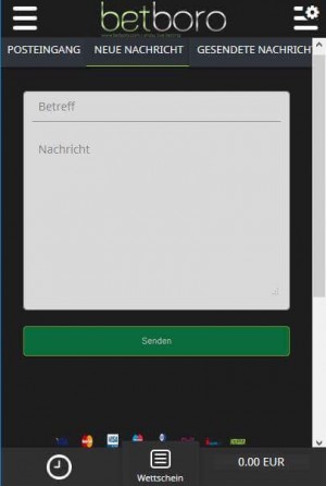 Betboro App - Kontakt
