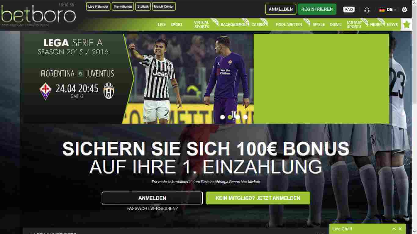 Betboro Erfahrungen - Webseite
