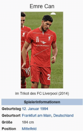 Die Fußball EM – Alle Spieler: Emre Can