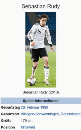 Die Fußball EM – Alle Spieler: Sebastian Rudy