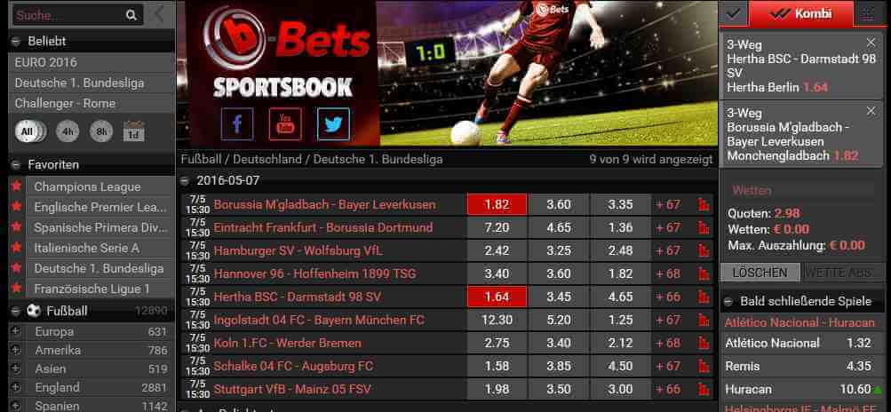 b-Bets Erfahrungen - Optik