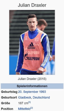 Die Fußball EM – Alle Spieler: Julian Draxler