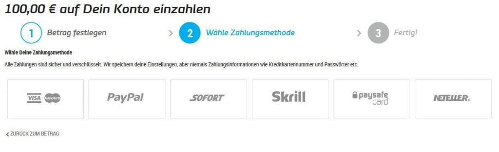 mybet Erfahrungen - Zahlungsmethoden