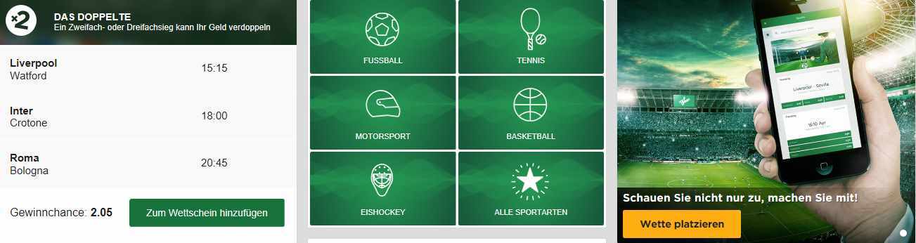 Mr. Green Test - Sportwetten