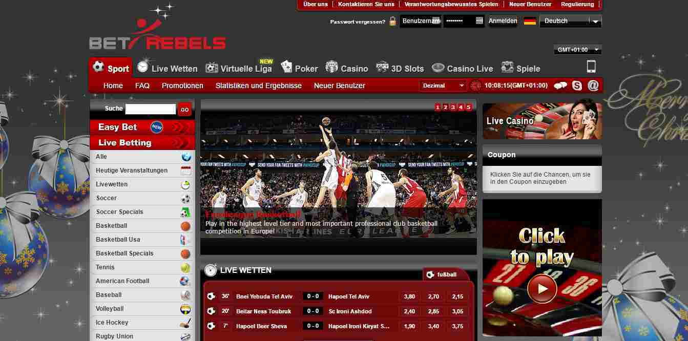 BetRebels Test - Header