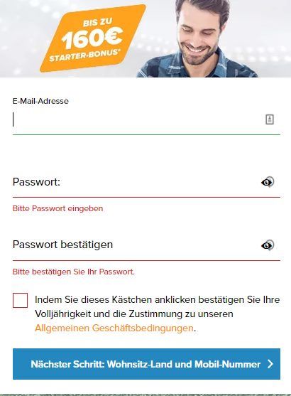 Wetten.com - Anmeldung 2