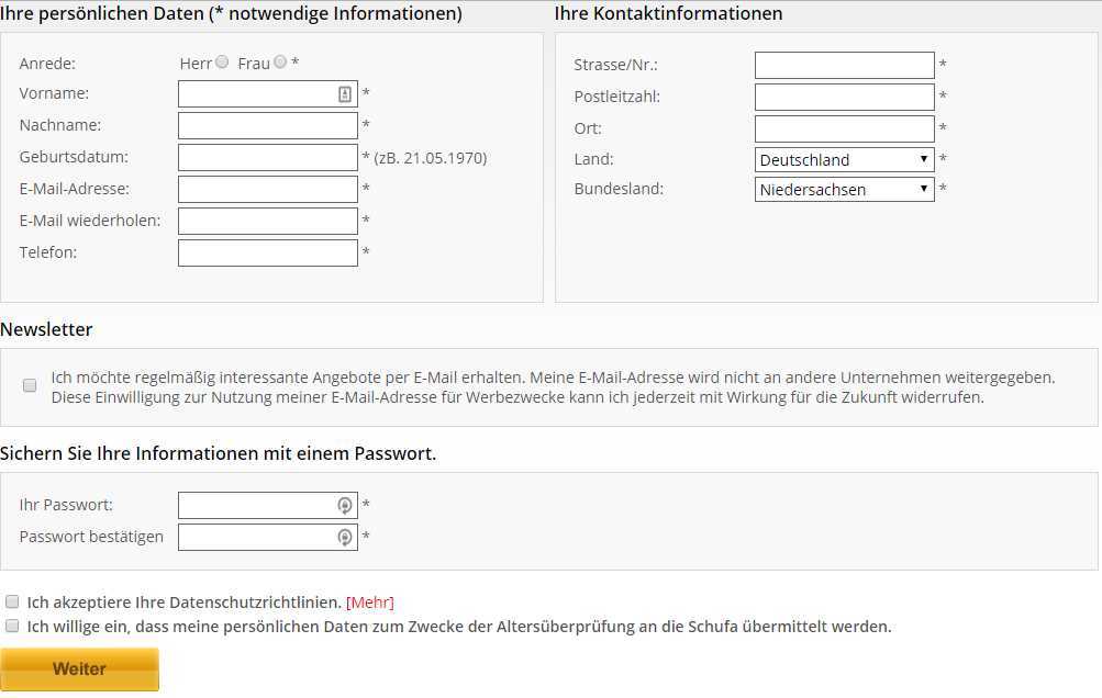 lotto-online.net Erfahrungen - Anmeldung 2