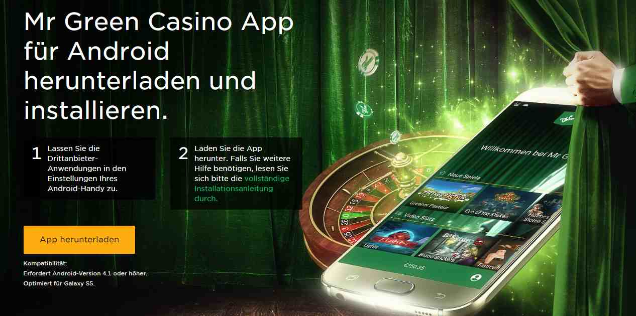 Mr. Green App - Android Download